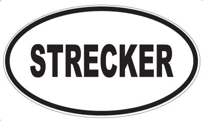 STRECKER - Oval Sticker
