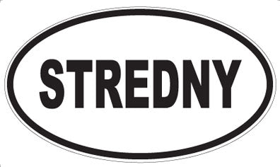 STREDNY - Oval Magnet