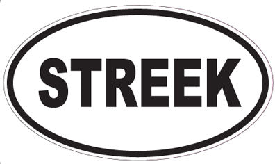 STREEK - Oval Sticker