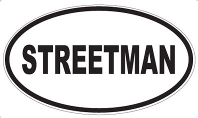 STREETMAN - Oval Sticker