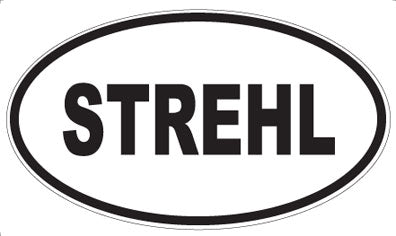 STREHL - Oval Sticker