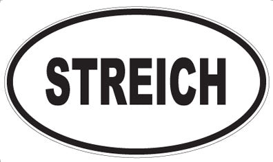 STREICH - Oval Sticker