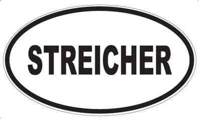 STREICHER - Oval Sticker