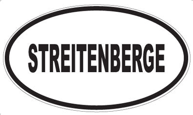 STREITENBERGE - Oval Sticker