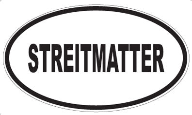 STREITMATTER - Oval Sticker