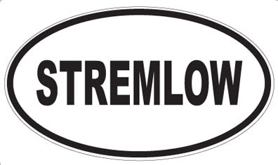 STREMLOW - Oval Sticker