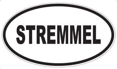STREMMEL - Oval Magnet