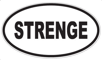 STRENGE - Oval Magnet