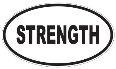 STRENGTH - Oval Magnet