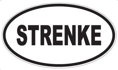 STRENKE - Oval Magnet