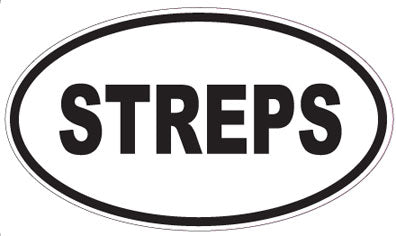 STREPS - Oval Sticker
