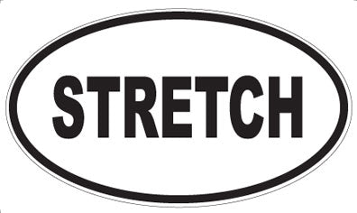 STRETCH - Oval Sticker