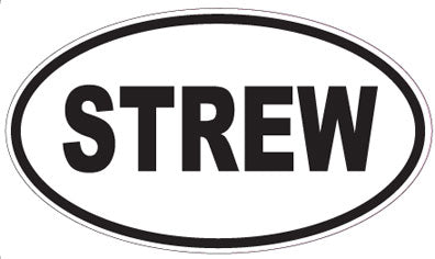STREW - Oval Sticker