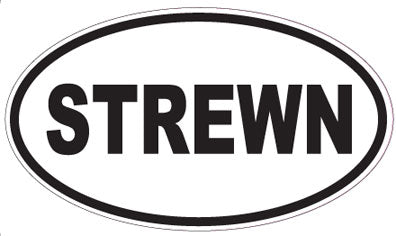 STREWN - Oval Sticker