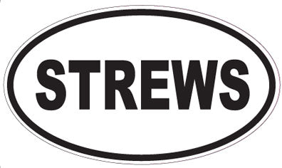 STREWS - Oval Sticker