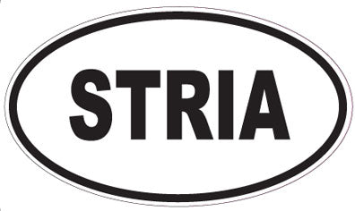 STRIA - Oval Sticker