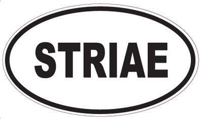 STRIAE - Oval Sticker