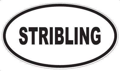 STRIBLING - Oval Sticker