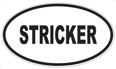 STRICKER - Oval Magnet