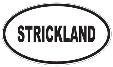 STRICKLAND - Oval Magnet