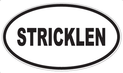 STRICKLEN - Oval Magnet