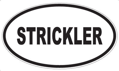 STRICKLER - Oval Sticker
