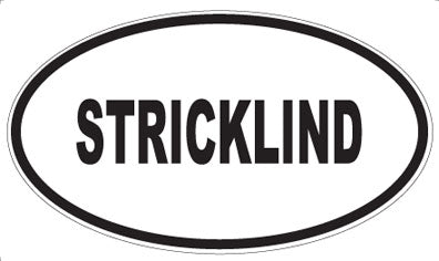 STRICKLIND - Oval Magnet