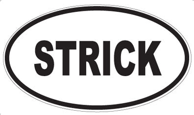 STRICK - Oval Magnet