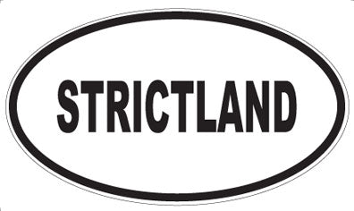 STRICTLAND - Oval Sticker