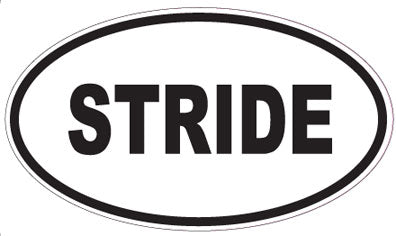 STRIDE - Oval Sticker