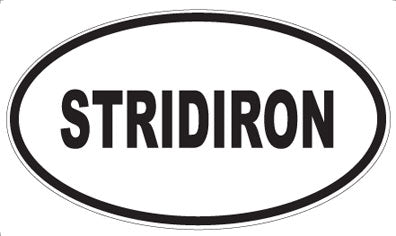 STRIDIRON - Oval Magnet