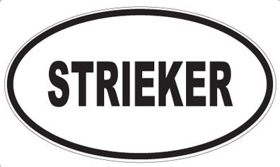 STRIEKER - Oval Magnet