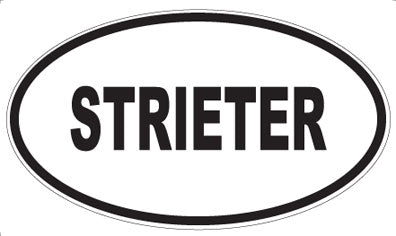 STRIETER - Oval Magnet
