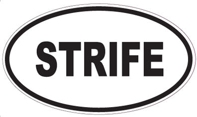 STRIFE - Oval Sticker