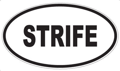 STRIFE - Oval Magnet