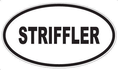 STRIFFLER - Oval Sticker
