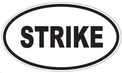 STRIKE - Oval Sticker