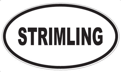 STRIMLING - Oval Sticker
