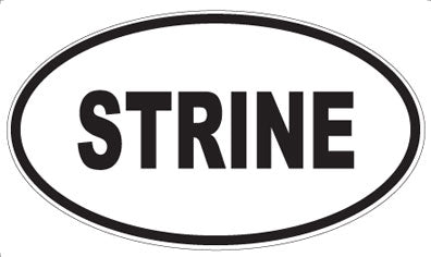 STRINE - Oval Sticker