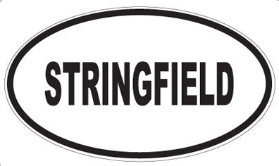 STRINGFIELD - Oval Sticker