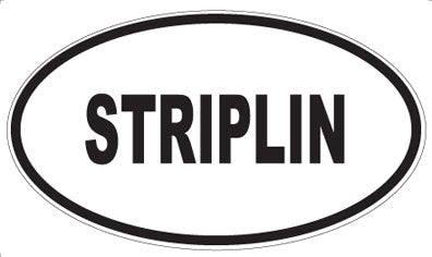 STRIPLIN - Oval Sticker