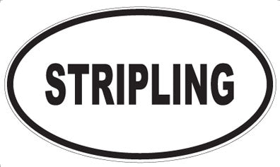 STRIPLING - Oval Sticker
