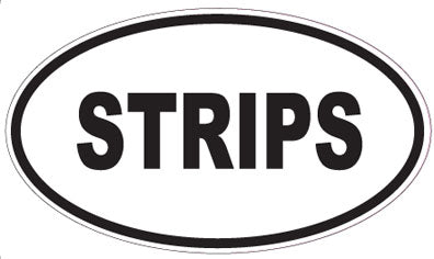 STRIPS - Oval Sticker