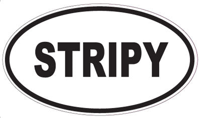 STRIPY - Oval Sticker