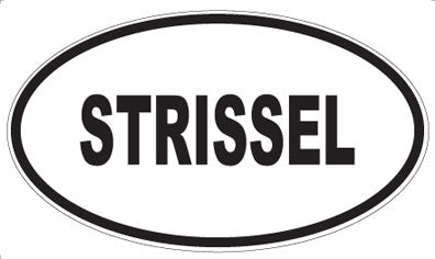 STRISSEL - Oval Sticker