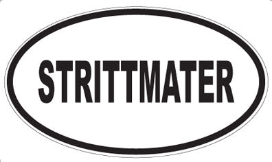 STRITTMATER - Oval Sticker