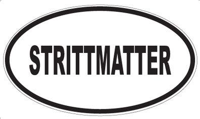 STRITTMATTER - Oval Sticker