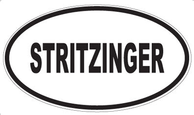 STRITZINGER - Oval Sticker
