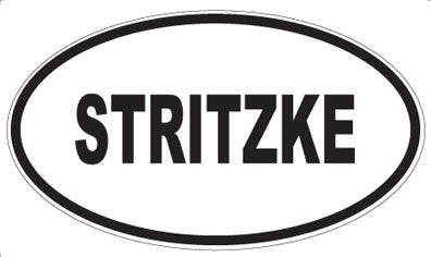 STRITZKE - Oval Sticker