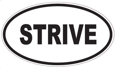 STRIVE - Oval Sticker
